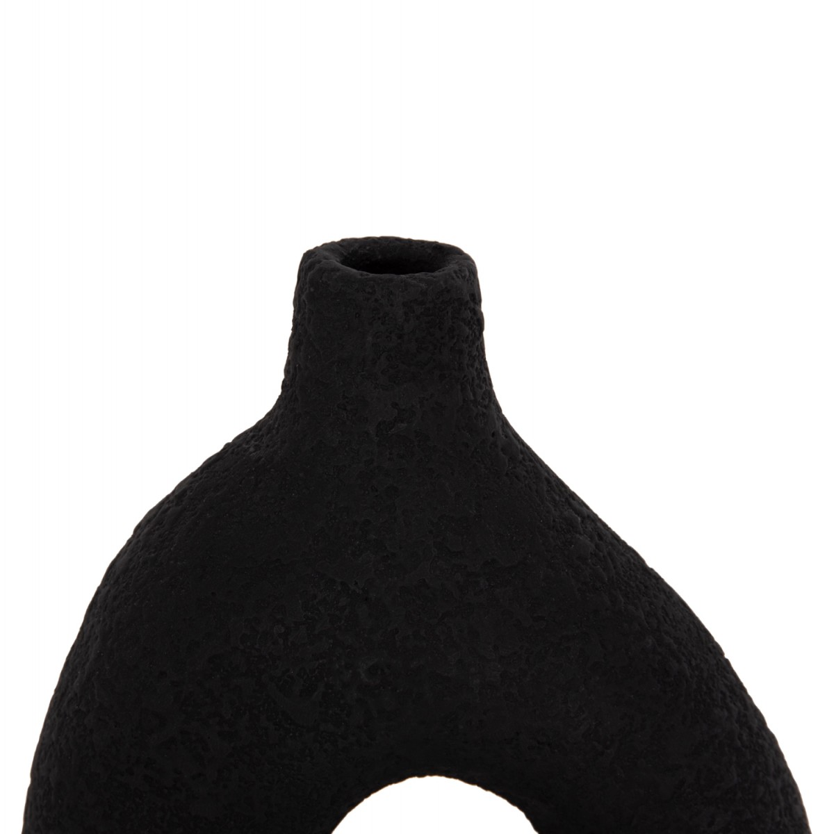 ΕΠΙΤΡΑΠΕΖΙΟ ΔΙΑΚΟΣΜΗΤΙΚΟ ΒΑΖΟ DECANT HM4667.01Μ ΤΕΡΑΚΟΤΑ ΣΕ ΜΑΥΡΟ--17x6.5x20Υεκ.