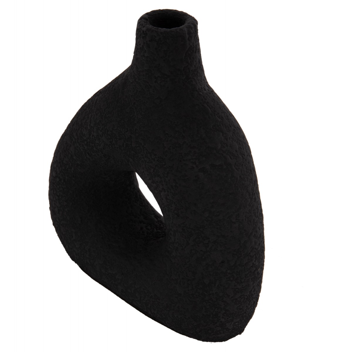 ΕΠΙΤΡΑΠΕΖΙΟ ΔΙΑΚΟΣΜΗΤΙΚΟ ΒΑΖΟ DECANT HM4667.01Μ ΤΕΡΑΚΟΤΑ ΣΕ ΜΑΥΡΟ--17x6.5x20Υεκ.