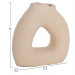 ΕΠΙΤΡΑΠΕΖΙΟ ΔΙΑΚΟΣΜΗΤΙΚΟ ΒΑΖΟ DECANT HM4667.02S ΤΕΡΑΚΟΤΑ ΣΕ ΚΡΕΜ--17.5x6.5x17Υεκ.