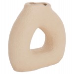 ΕΠΙΤΡΑΠΕΖΙΟ ΔΙΑΚΟΣΜΗΤΙΚΟ ΒΑΖΟ DECANT HM4667.02S ΤΕΡΑΚΟΤΑ ΣΕ ΚΡΕΜ--17.5x6.5x17Υεκ.