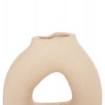 ΕΠΙΤΡΑΠΕΖΙΟ ΔΙΑΚΟΣΜΗΤΙΚΟ ΒΑΖΟ DECANT HM4667.02S ΤΕΡΑΚΟΤΑ ΣΕ ΚΡΕΜ--17.5x6.5x17Υεκ.