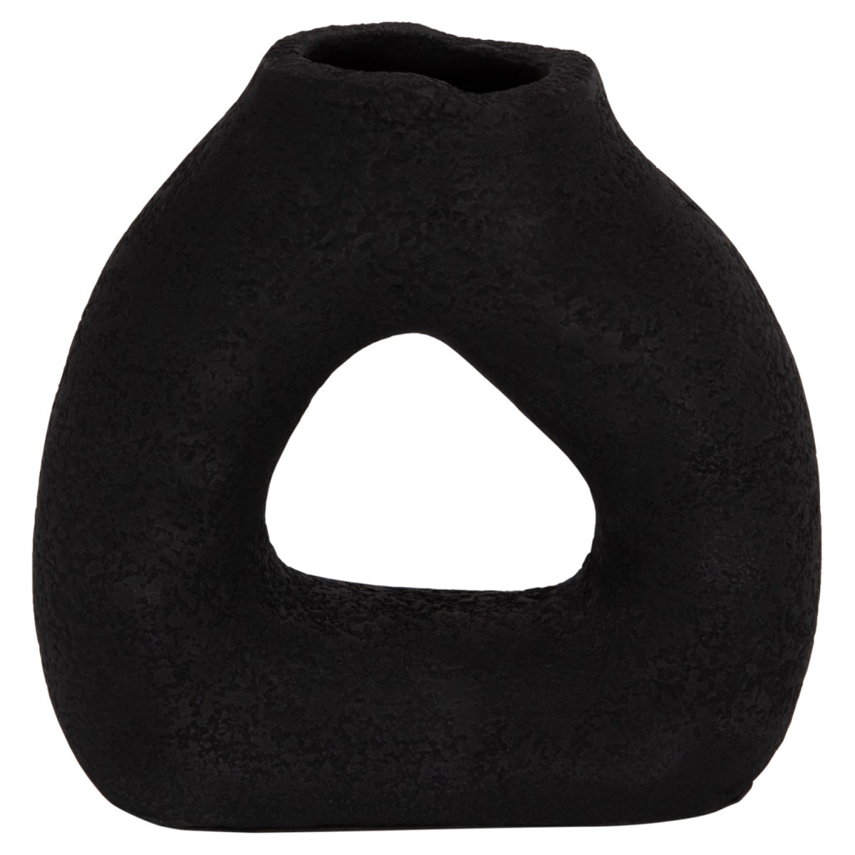 ΕΠΙΤΡΑΠΕΖΙΟ ΔΙΑΚΟΣΜΗΤΙΚΟ ΒΑΖΟ DECANT HM4667.01S ΤΕΡΑΚΟΤΑ ΣΕ ΜΑΥΡΟ--17.5x6.5x17Υεκ.