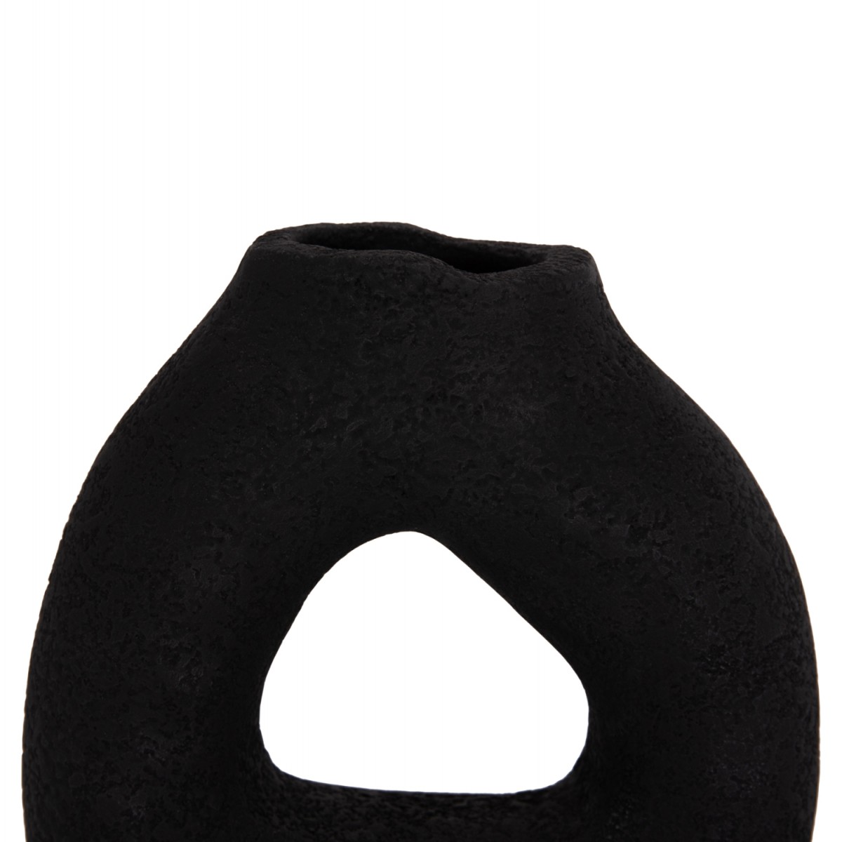 ΕΠΙΤΡΑΠΕΖΙΟ ΔΙΑΚΟΣΜΗΤΙΚΟ ΒΑΖΟ DECANT HM4667.01S ΤΕΡΑΚΟΤΑ ΣΕ ΜΑΥΡΟ--17.5x6.5x17Υεκ.