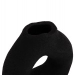 ΕΠΙΤΡΑΠΕΖΙΟ ΔΙΑΚΟΣΜΗΤΙΚΟ ΒΑΖΟ DECANT HM4667.01S ΤΕΡΑΚΟΤΑ ΣΕ ΜΑΥΡΟ--17.5x6.5x17Υεκ.