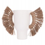 ΕΠΙΤΡΑΠΕΖΙΟ ΔΙΑΚΟΣΜΗΤΙΚΟ ΒΑΖΟ ALICA HM4668.02L ΛΕΥΚΗ ΤΕΡΑΚΟΤΑ & GRASS--64x22x38Υεκ