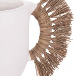 ΕΠΙΤΡΑΠΕΖΙΟ ΔΙΑΚΟΣΜΗΤΙΚΟ ΒΑΖΟ ALICA HM4668.02L ΛΕΥΚΗ ΤΕΡΑΚΟΤΑ & GRASS--64x22x38Υεκ