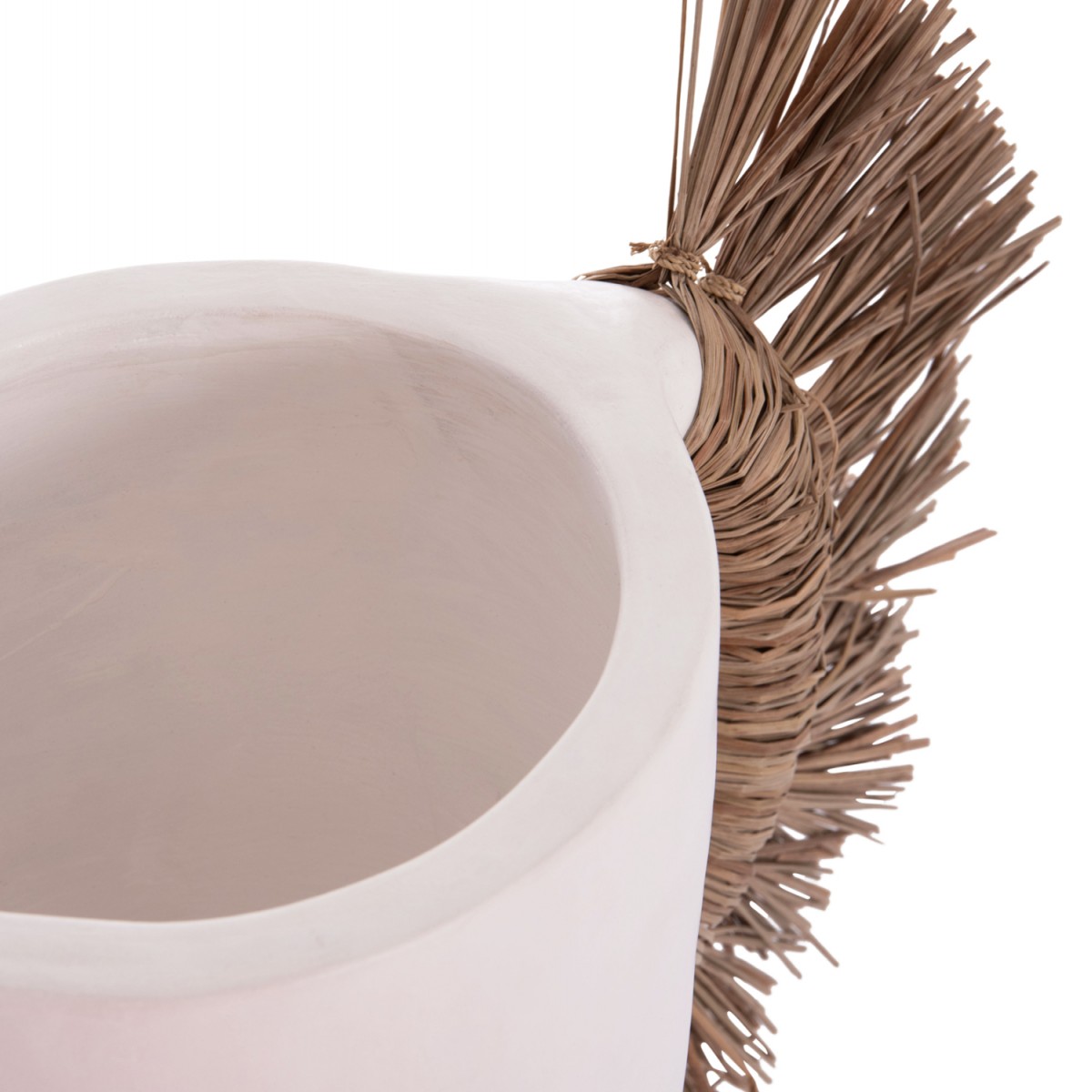 ΕΠΙΤΡΑΠΕΖΙΟ ΔΙΑΚΟΣΜΗΤΙΚΟ ΒΑΖΟ ALICA HM4668.02L ΛΕΥΚΗ ΤΕΡΑΚΟΤΑ & GRASS--64x22x38Υεκ