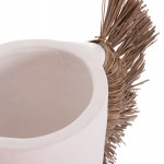 ΕΠΙΤΡΑΠΕΖΙΟ ΔΙΑΚΟΣΜΗΤΙΚΟ ΒΑΖΟ ALICA HM4668.02L ΛΕΥΚΗ ΤΕΡΑΚΟΤΑ & GRASS--64x22x38Υεκ