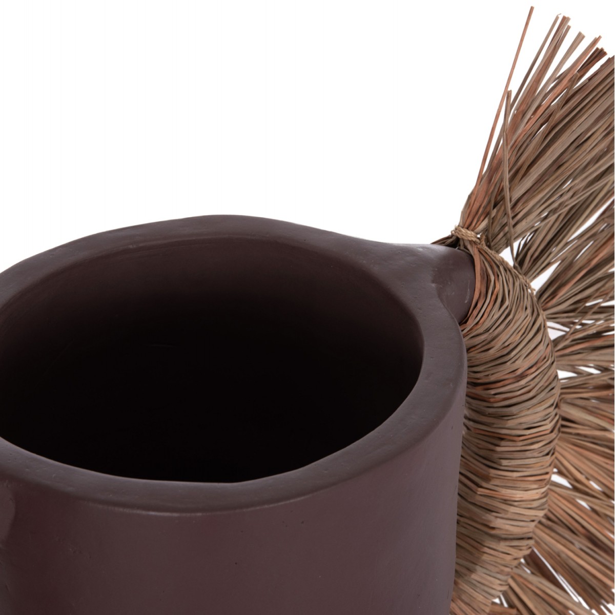 ΕΠΙΤΡΑΠΕΖΙΟ ΔΙΑΚΟΣΜΗΤΙΚΟ ΒΑΖΟ ALICA HM4668.07L ΣΟΚΟΛΑΤΙ ΤΕΡΑΚΟΤΑ & GRASS--64x22x38Υεκ