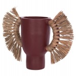 ΕΠΙΤΡΑΠΕΖΙΟ ΔΙΑΚΟΣΜΗΤΙΚΟ ΒΑΖΟ ALICA HM4668.06L ΒΥΣΣΙΝΙ ΤΕΡΑΚΟΤΑ & GRASS--64x22x38Υεκ