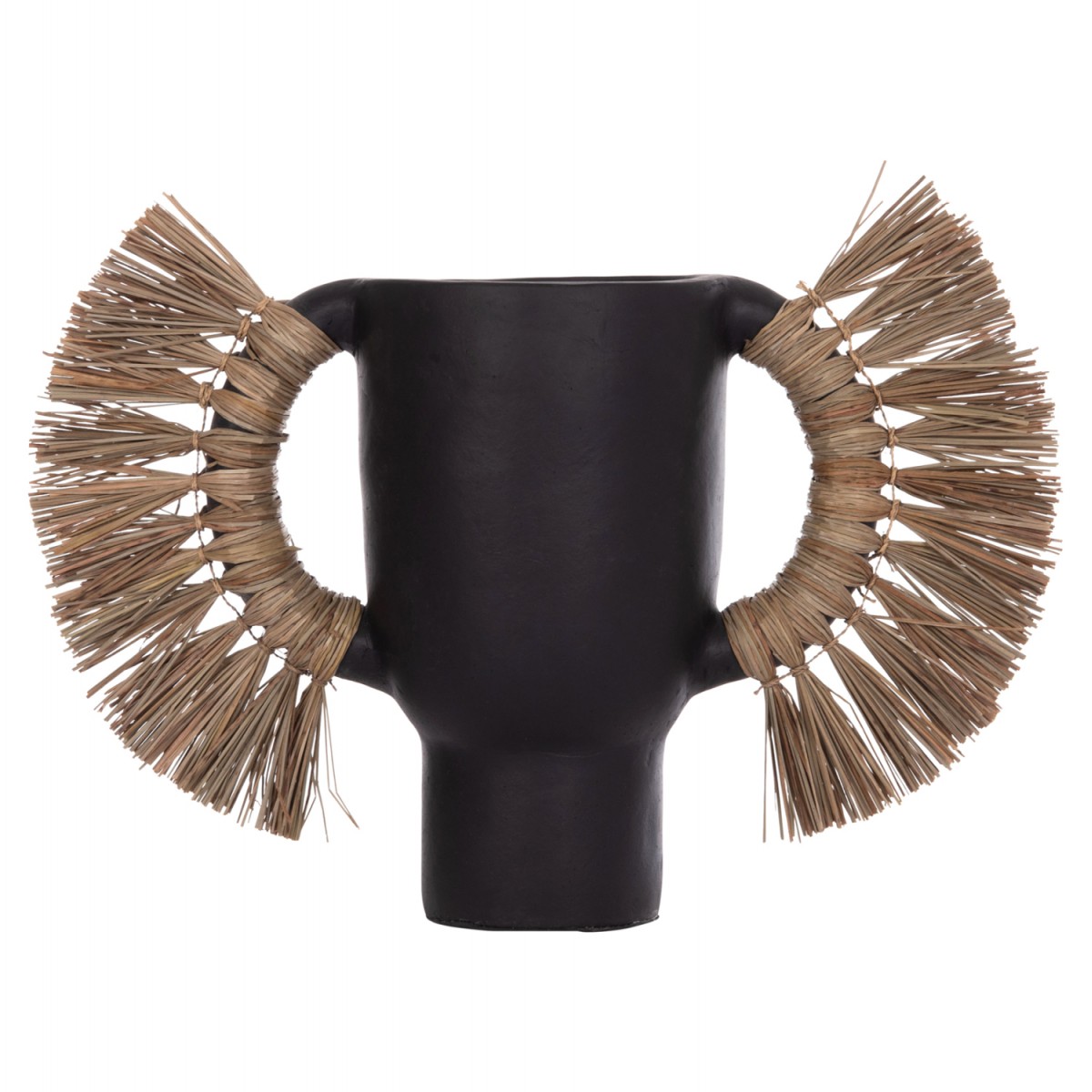 ΕΠΙΤΡΑΠΕΖΙΟ ΔΙΑΚΟΣΜΗΤΙΚΟ ΒΑΖΟ ALICA HM4668.01L ΜΑΥΡΗ ΤΕΡΑΚΟΤΑ & GRASS--64x22x38Υεκ