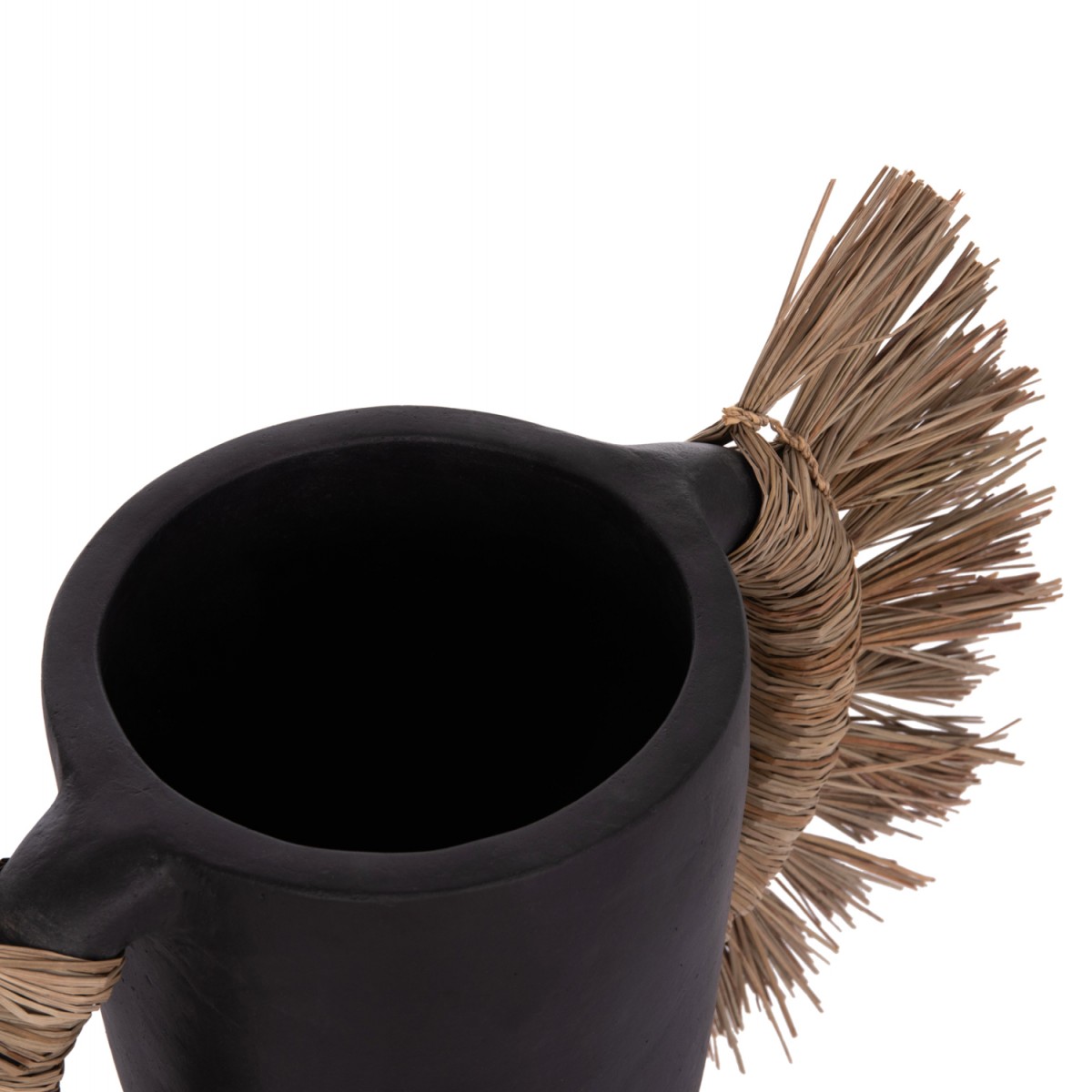 ΕΠΙΤΡΑΠΕΖΙΟ ΔΙΑΚΟΣΜΗΤΙΚΟ ΒΑΖΟ ALICA HM4668.01L ΜΑΥΡΗ ΤΕΡΑΚΟΤΑ & GRASS--64x22x38Υεκ