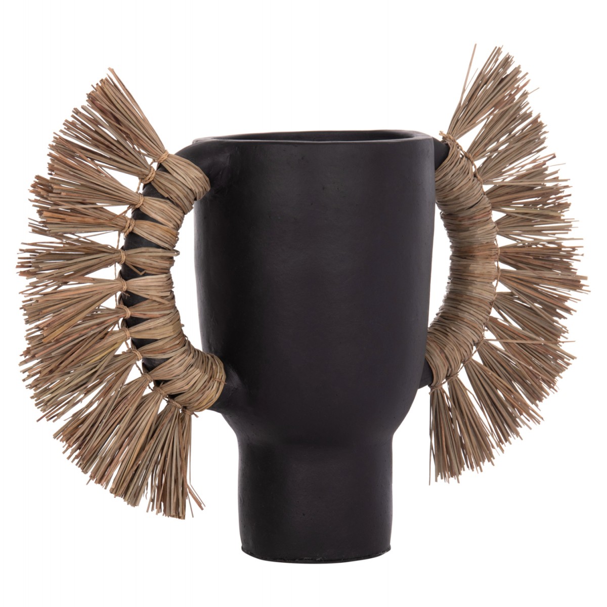 ΕΠΙΤΡΑΠΕΖΙΟ ΔΙΑΚΟΣΜΗΤΙΚΟ ΒΑΖΟ ALICA HM4668.01L ΜΑΥΡΗ ΤΕΡΑΚΟΤΑ & GRASS--64x22x38Υεκ