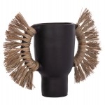 ΕΠΙΤΡΑΠΕΖΙΟ ΔΙΑΚΟΣΜΗΤΙΚΟ ΒΑΖΟ ALICA HM4668.01L ΜΑΥΡΗ ΤΕΡΑΚΟΤΑ & GRASS--64x22x38Υεκ