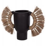 ΕΠΙΤΡΑΠΕΖΙΟ ΔΙΑΚΟΣΜΗΤΙΚΟ ΒΑΖΟ ALICA HM4668.01L ΜΑΥΡΗ ΤΕΡΑΚΟΤΑ & GRASS--64x22x38Υεκ