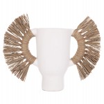 ΕΠΙΤΡΑΠΕΖΙΟ ΔΙΑΚΟΣΜΗΤΙΚΟ ΒΑΖΟ ALICA HM4668.02S ΛΕΥΚΗ ΤΕΡΑΚΟΤΑ & GRASS--55x19x34Υεκ