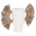 ΕΠΙΤΡΑΠΕΖΙΟ ΔΙΑΚΟΣΜΗΤΙΚΟ ΒΑΖΟ ALICA HM4668.02S ΛΕΥΚΗ ΤΕΡΑΚΟΤΑ & GRASS--55x19x34Υεκ