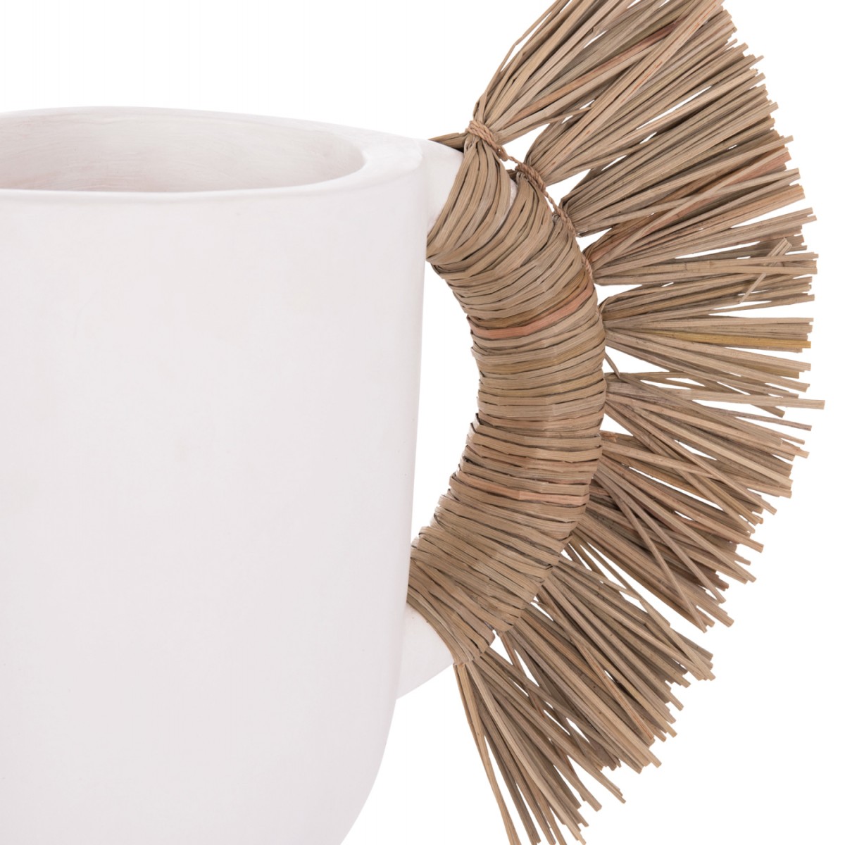 ΕΠΙΤΡΑΠΕΖΙΟ ΔΙΑΚΟΣΜΗΤΙΚΟ ΒΑΖΟ ALICA HM4668.02S ΛΕΥΚΗ ΤΕΡΑΚΟΤΑ & GRASS--55x19x34Υεκ