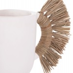 ΕΠΙΤΡΑΠΕΖΙΟ ΔΙΑΚΟΣΜΗΤΙΚΟ ΒΑΖΟ ALICA HM4668.02S ΛΕΥΚΗ ΤΕΡΑΚΟΤΑ & GRASS--55x19x34Υεκ