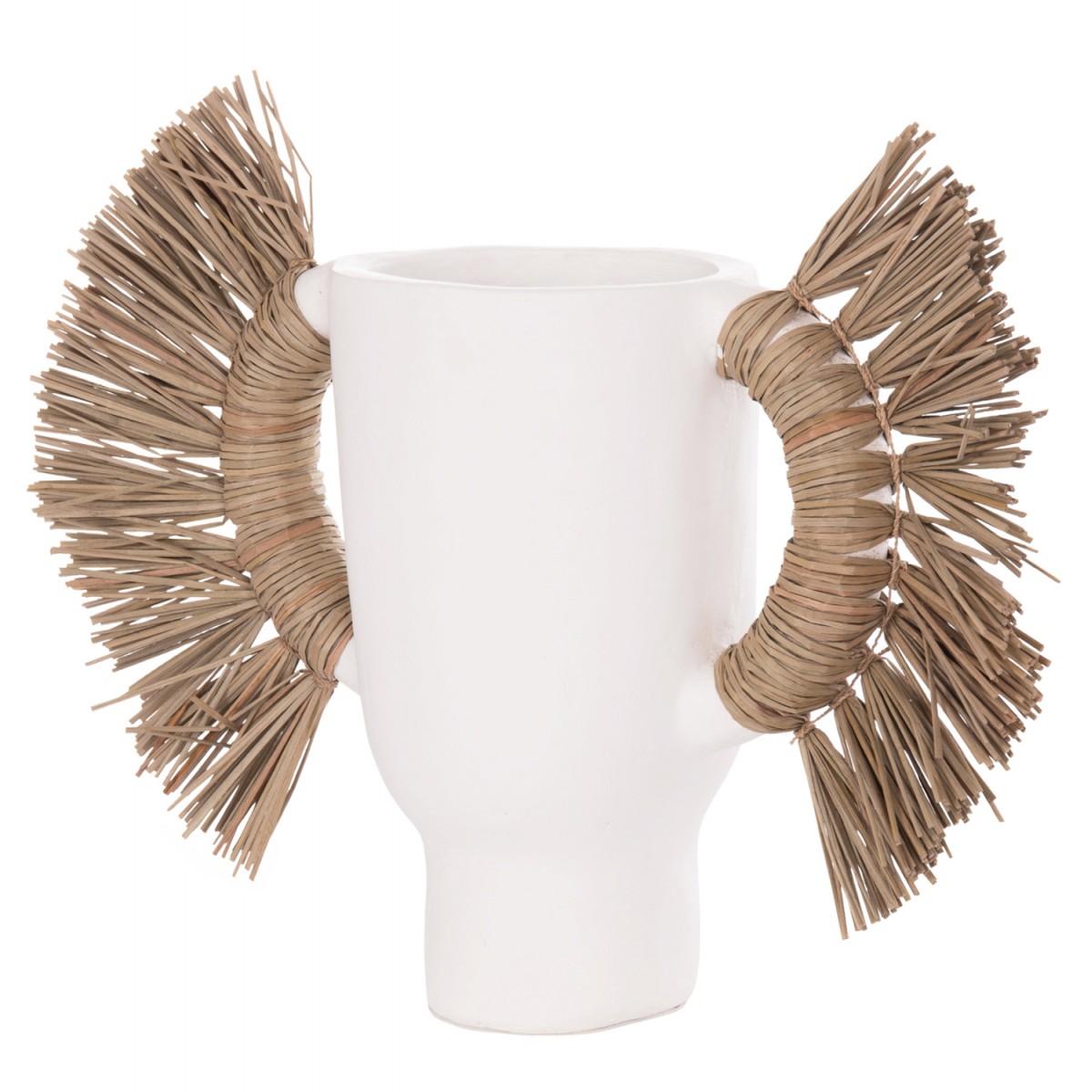 ΕΠΙΤΡΑΠΕΖΙΟ ΔΙΑΚΟΣΜΗΤΙΚΟ ΒΑΖΟ ALICA HM4668.02S ΛΕΥΚΗ ΤΕΡΑΚΟΤΑ & GRASS--55x19x34Υεκ