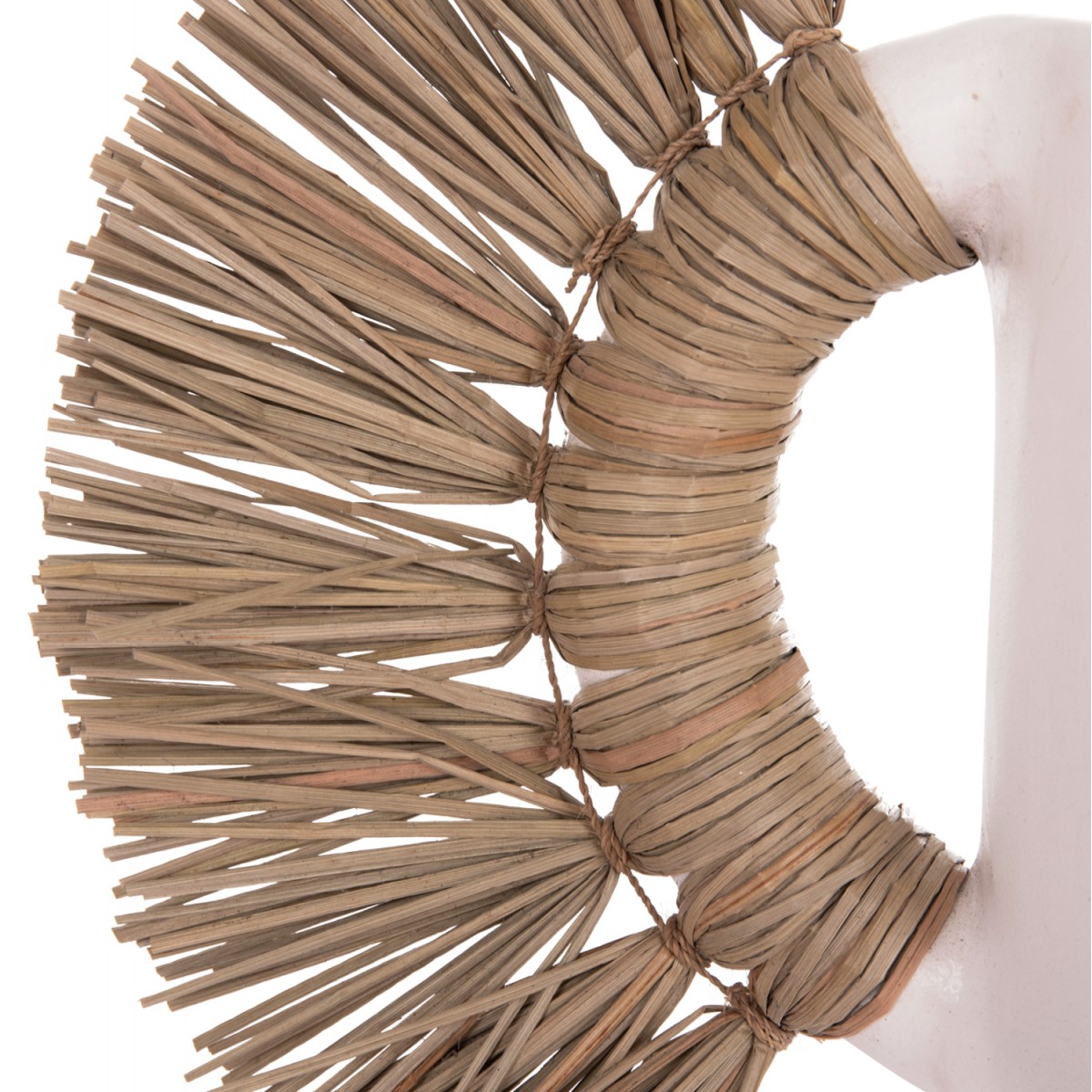 ΕΠΙΤΡΑΠΕΖΙΟ ΔΙΑΚΟΣΜΗΤΙΚΟ ΒΑΖΟ ALICA HM4668.02S ΛΕΥΚΗ ΤΕΡΑΚΟΤΑ & GRASS--55x19x34Υεκ