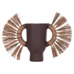 ΕΠΙΤΡΑΠΕΖΙΟ ΔΙΑΚΟΣΜΗΤΙΚΟ ΒΑΖΟ ALICA HM4668.07S ΣΟΚΟΛΑΤΙ ΤΕΡΑΚΟΤΑ & GRASS--55x19x34Υεκ