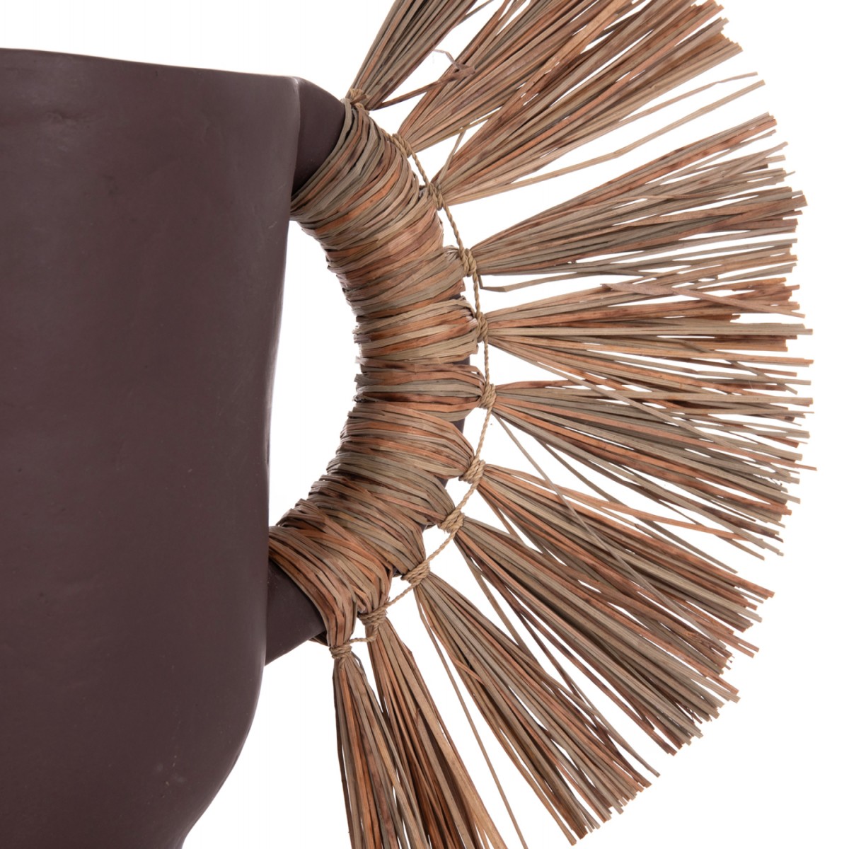 ΕΠΙΤΡΑΠΕΖΙΟ ΔΙΑΚΟΣΜΗΤΙΚΟ ΒΑΖΟ ALICA HM4668.07S ΣΟΚΟΛΑΤΙ ΤΕΡΑΚΟΤΑ & GRASS--55x19x34Υεκ