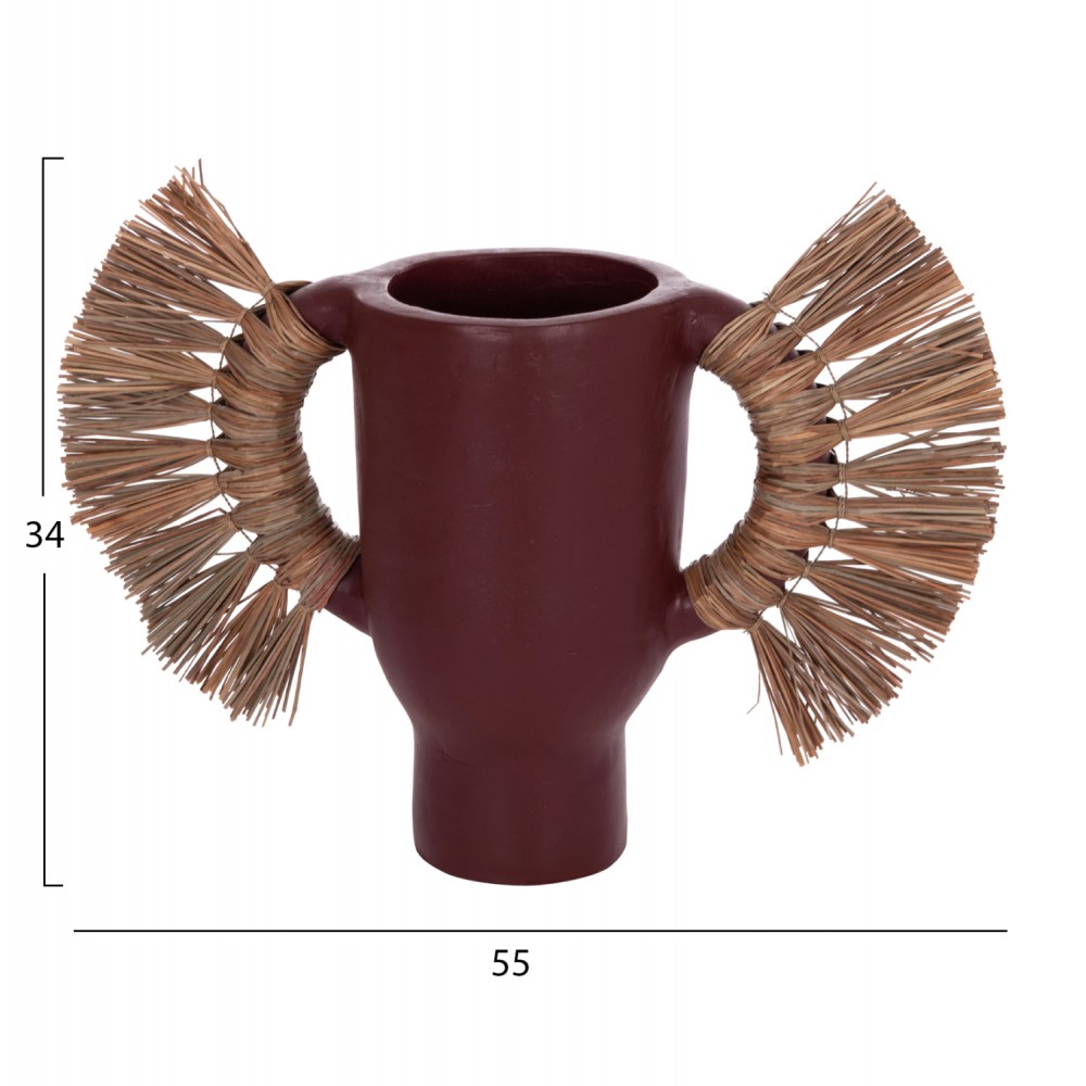 ΕΠΙΤΡΑΠΕΖΙΟ ΔΙΑΚΟΣΜΗΤΙΚΟ ΒΑΖΟ ALICA HM4668.06S ΒΥΣΣΙΝΙ ΤΕΡΑΚΟΤΑ & GRASS--55x19x34Υεκ