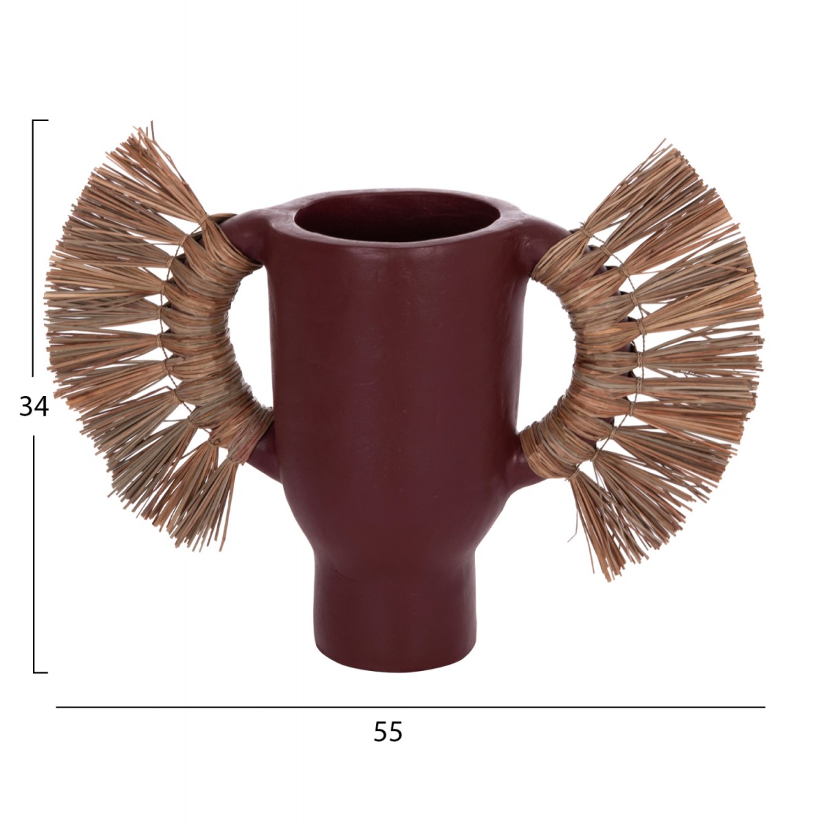 ΕΠΙΤΡΑΠΕΖΙΟ ΔΙΑΚΟΣΜΗΤΙΚΟ ΒΑΖΟ ALICA HM4668.06S ΒΥΣΣΙΝΙ ΤΕΡΑΚΟΤΑ & GRASS--55x19x34Υεκ