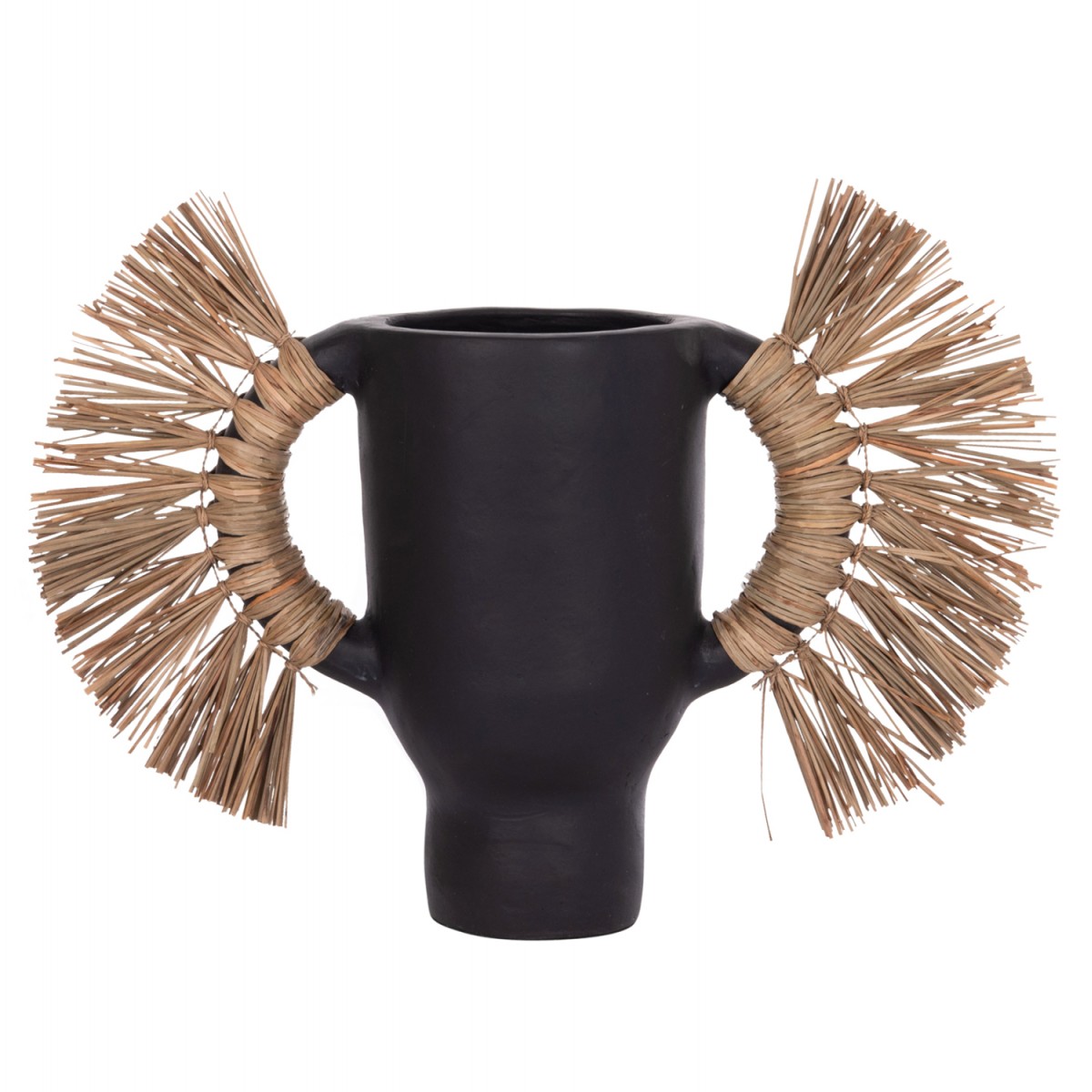 ΕΠΙΤΡΑΠΕΖΙΟ ΔΙΑΚΟΣΜΗΤΙΚΟ ΒΑΖΟ ALICA HM4668.01S ΜΑΥΡΗ ΤΕΡΑΚΟΤΑ & GRASS--55x19x34Υεκ