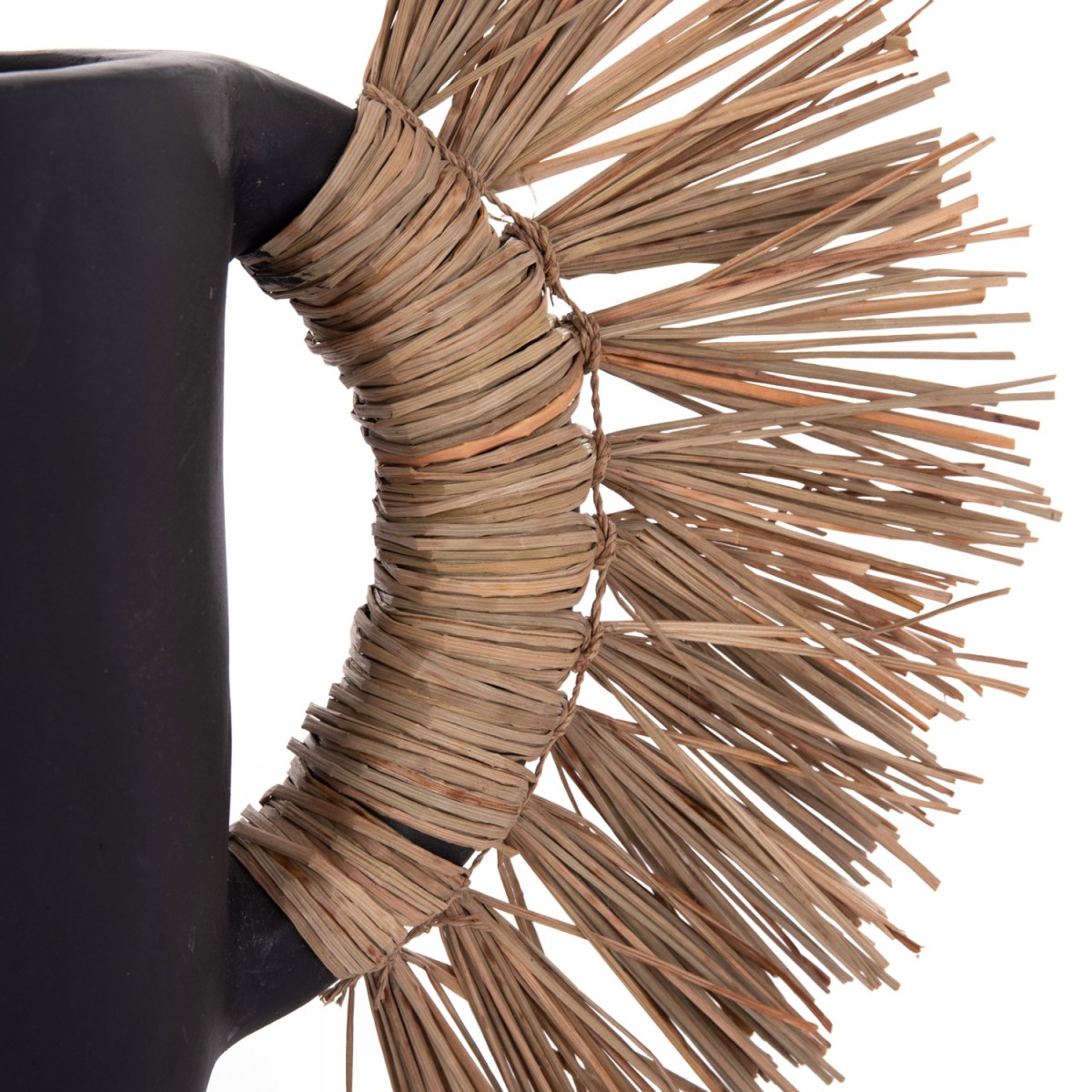 ΕΠΙΤΡΑΠΕΖΙΟ ΔΙΑΚΟΣΜΗΤΙΚΟ ΒΑΖΟ ALICA HM4668.01S ΜΑΥΡΗ ΤΕΡΑΚΟΤΑ & GRASS--55x19x34Υεκ