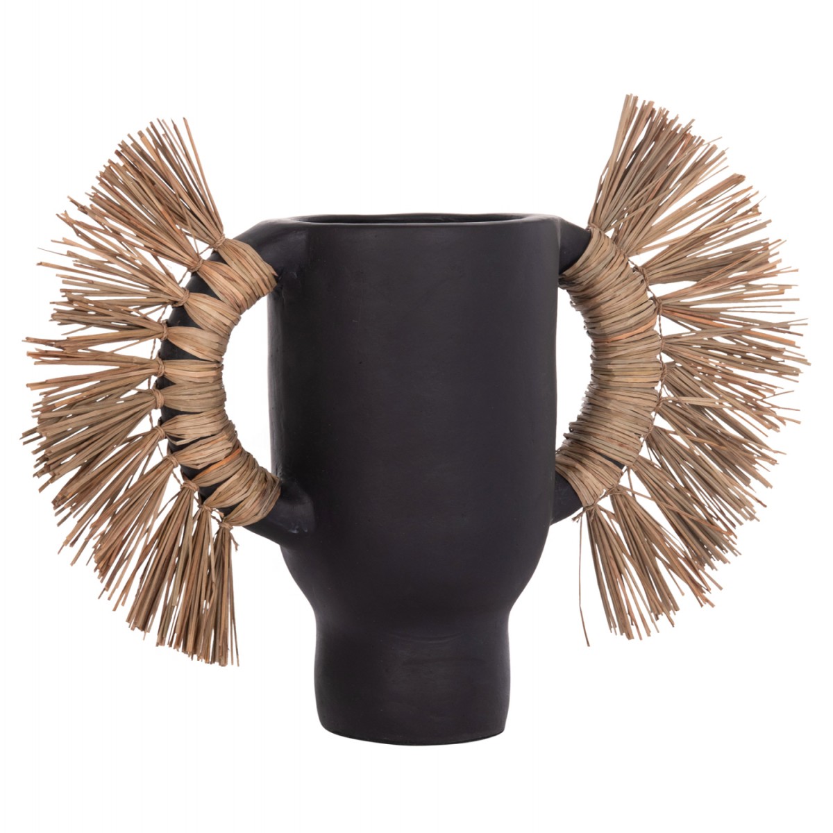 ΕΠΙΤΡΑΠΕΖΙΟ ΔΙΑΚΟΣΜΗΤΙΚΟ ΒΑΖΟ ALICA HM4668.01S ΜΑΥΡΗ ΤΕΡΑΚΟΤΑ & GRASS--55x19x34Υεκ