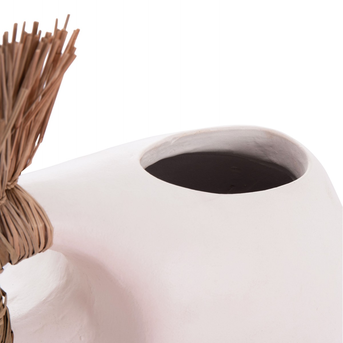 ΕΠΙΤΡΑΠΕΖΙΟ ΔΙΑΚΟΣΜΗΤΙΚΟ ALICA2 HM4671.02 ΛΕΥΚΗ ΤΕΡΑΚΟΤΑ & GRASS--44x18x50Υεκ.