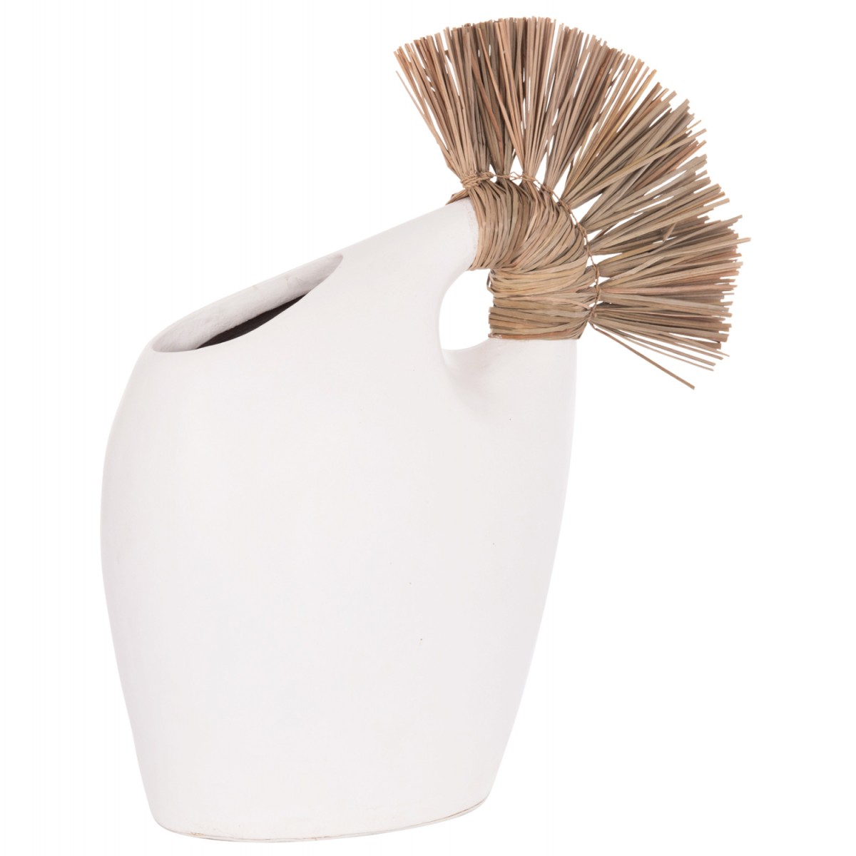 ΕΠΙΤΡΑΠΕΖΙΟ ΔΙΑΚΟΣΜΗΤΙΚΟ ALICA2 HM4671.02 ΛΕΥΚΗ ΤΕΡΑΚΟΤΑ & GRASS--44x18x50Υεκ.