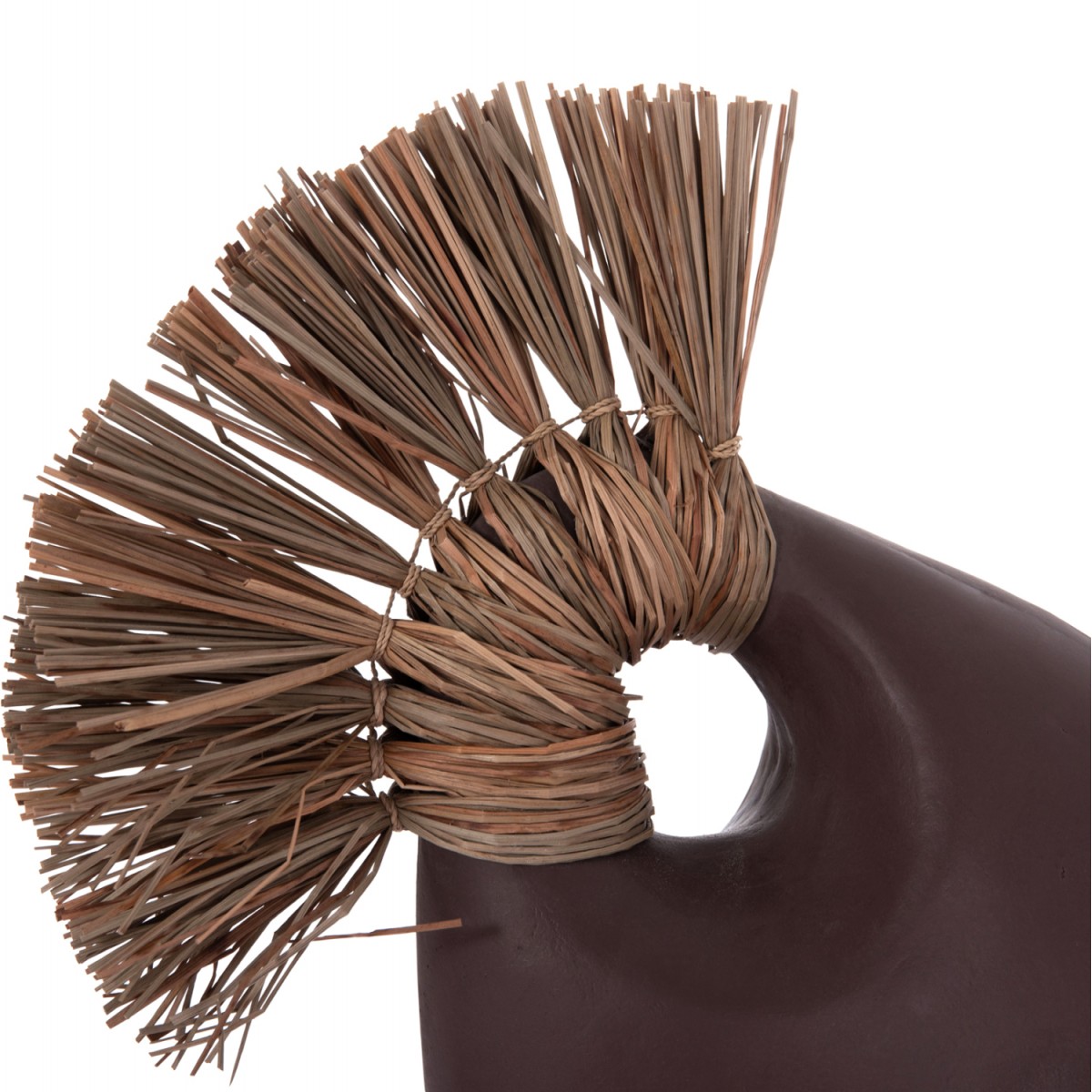 ΕΠΙΤΡΑΠΕΖΙΟ ΔΙΑΚΟΣΜΗΤΙΚΟ ALICA2 HM4671.07 ΣΟΚΟΛΑΤΙ ΤΕΡΑΚΟΤΑ & GRASS--44x18x50Υεκ.