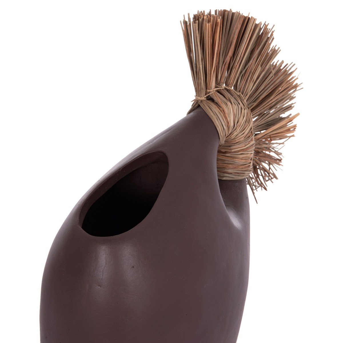 ΕΠΙΤΡΑΠΕΖΙΟ ΔΙΑΚΟΣΜΗΤΙΚΟ ALICA2 HM4671.07 ΣΟΚΟΛΑΤΙ ΤΕΡΑΚΟΤΑ & GRASS--44x18x50Υεκ.