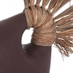 ΕΠΙΤΡΑΠΕΖΙΟ ΔΙΑΚΟΣΜΗΤΙΚΟ ALICA2 HM4671.07 ΣΟΚΟΛΑΤΙ ΤΕΡΑΚΟΤΑ & GRASS--44x18x50Υεκ.