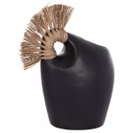 ΕΠΙΤΡΑΠΕΖΙΟ ΔΙΑΚΟΣΜΗΤΙΚΟ ALICA2 HM4671.01 ΜΑΥΡΗ ΤΕΡΑΚΟΤΑ & GRASS--44x18x50Υεκ.