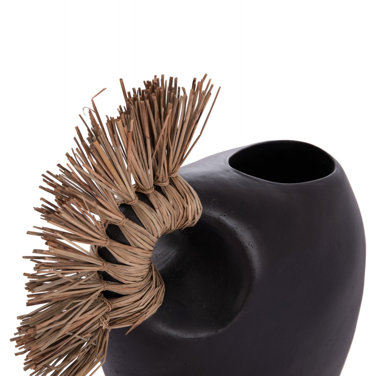 ΕΠΙΤΡΑΠΕΖΙΟ ΔΙΑΚΟΣΜΗΤΙΚΟ ALICA2 HM4671.01 ΜΑΥΡΗ ΤΕΡΑΚΟΤΑ & GRASS--44x18x50Υεκ.