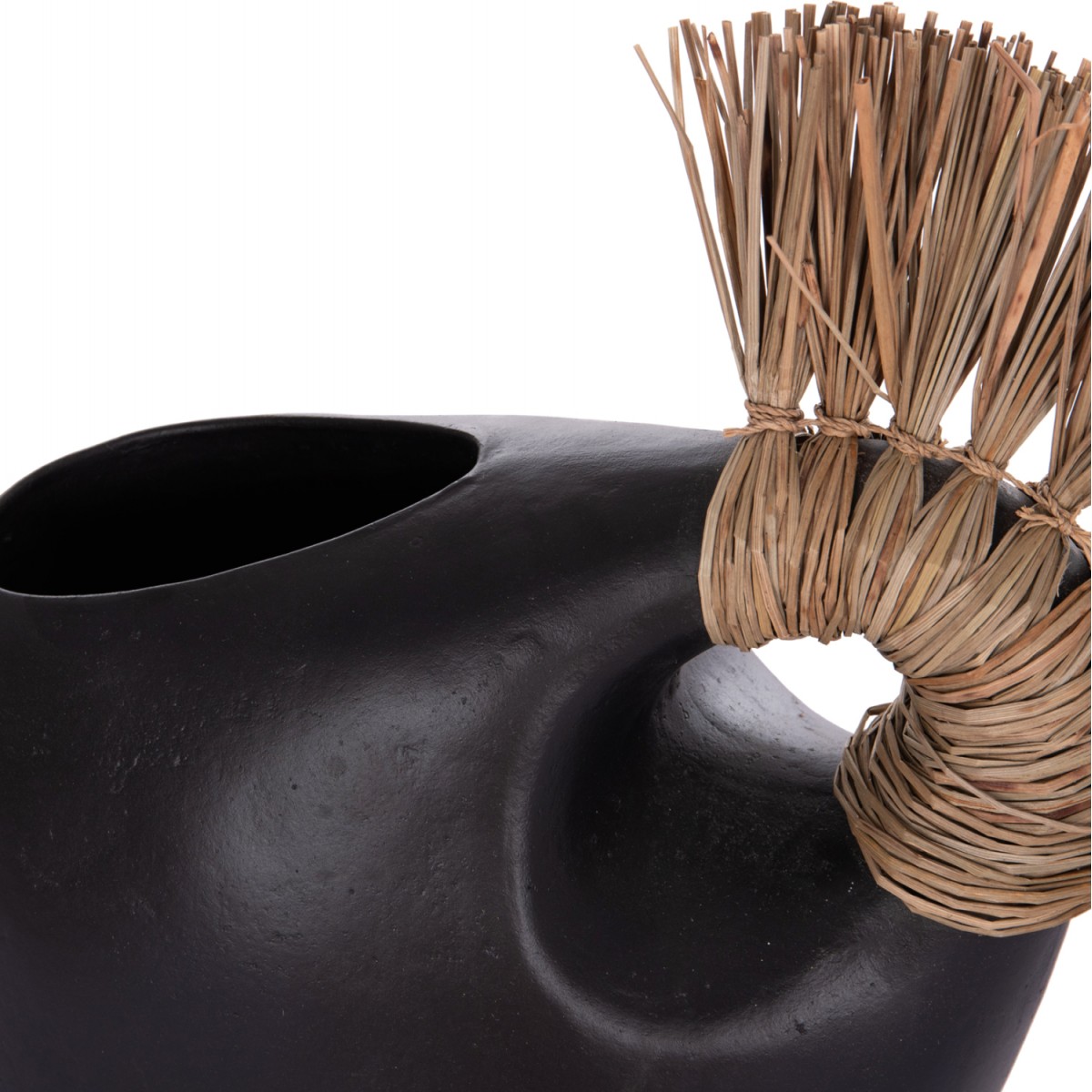 ΕΠΙΤΡΑΠΕΖΙΟ ΔΙΑΚΟΣΜΗΤΙΚΟ ALICA2 HM4671.01 ΜΑΥΡΗ ΤΕΡΑΚΟΤΑ & GRASS--44x18x50Υεκ.