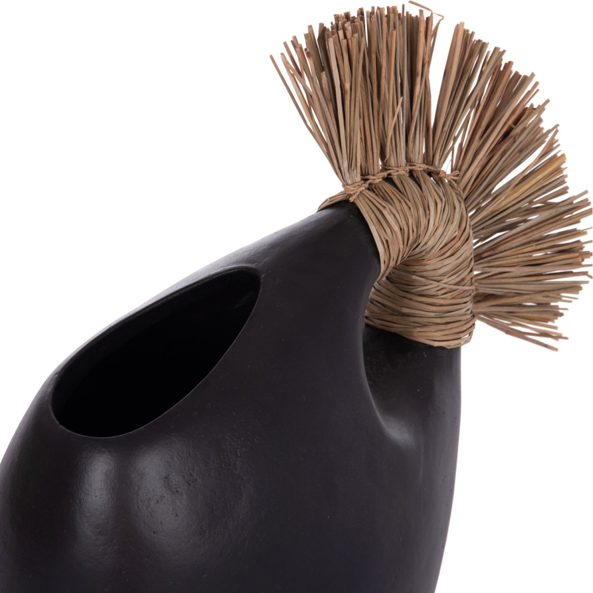 ΕΠΙΤΡΑΠΕΖΙΟ ΔΙΑΚΟΣΜΗΤΙΚΟ ALICA2 HM4671.01 ΜΑΥΡΗ ΤΕΡΑΚΟΤΑ & GRASS--44x18x50Υεκ.