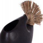 ΕΠΙΤΡΑΠΕΖΙΟ ΔΙΑΚΟΣΜΗΤΙΚΟ ALICA2 HM4671.01 ΜΑΥΡΗ ΤΕΡΑΚΟΤΑ & GRASS--44x18x50Υεκ.