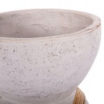 ΔΙΑΚΟΣΜΗΤΙΚΟ ΒΑΖΟ ΔΑΠΕΔΟΥ MAYNARD HM4672.02L TERRACOTTA ΛΕΥΚΟ--RATTAN Φ32x62.5Υεκ.