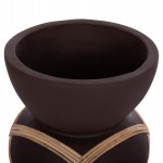 ΔΙΑΚΟΣΜΗΤΙΚΟ ΒΑΖΟ ΔΑΠΕΔΟΥ MAYNARD HM4672.07S TERRACOTTA ΣΟΚΟΛΑΤΙ-RATTAN Φ27.5x50Υεκ