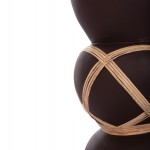 ΔΙΑΚΟΣΜΗΤΙΚΟ ΒΑΖΟ ΔΑΠΕΔΟΥ MAYNARD HM4672.07S TERRACOTTA ΣΟΚΟΛΑΤΙ-RATTAN Φ27.5x50Υεκ