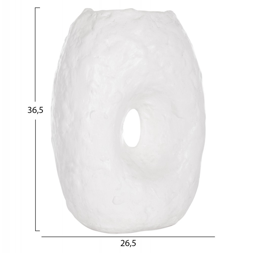 ΕΠΙΤΡΑΠΕΖΙΟ ΔΙΑΚΟΣΜΗΤΙΚΟ ΒΑΖΟ NAMENTIS HM4673.02L ΛΕΥΚΗ ΤΕΡΑΚΟΤΑ--26.5x16x36.5Υεκ