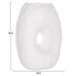 ΕΠΙΤΡΑΠΕΖΙΟ ΔΙΑΚΟΣΜΗΤΙΚΟ ΒΑΖΟ NAMENTIS HM4673.02L ΛΕΥΚΗ ΤΕΡΑΚΟΤΑ--26.5x16x36.5Υεκ