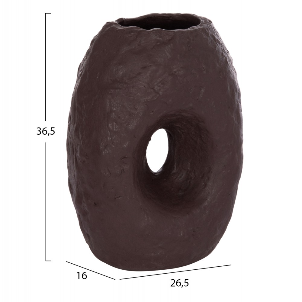 ΕΠΙΤΡΑΠΕΖΙΟ ΔΙΑΚΟΣΜΗΤΙΚΟ ΒΑΖΟ NAMENTIS HM4673.07L ΣΟΚΟΛΑΤΙ ΤΕΡΑΚΟΤΑ--26.5x16x36.5Υεκ