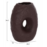 ΕΠΙΤΡΑΠΕΖΙΟ ΔΙΑΚΟΣΜΗΤΙΚΟ ΒΑΖΟ NAMENTIS HM4673.07L ΣΟΚΟΛΑΤΙ ΤΕΡΑΚΟΤΑ--26.5x16x36.5Υεκ