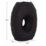 ΕΠΙΤΡΑΠΕΖΙΟ ΔΙΑΚΟΣΜΗΤΙΚΟ ΒΑΖΟ NAMENTIS HM4673.01L ΜΑΥΡΗ ΤΕΡΑΚΟΤΑ--26.5x16x36.5Υεκ